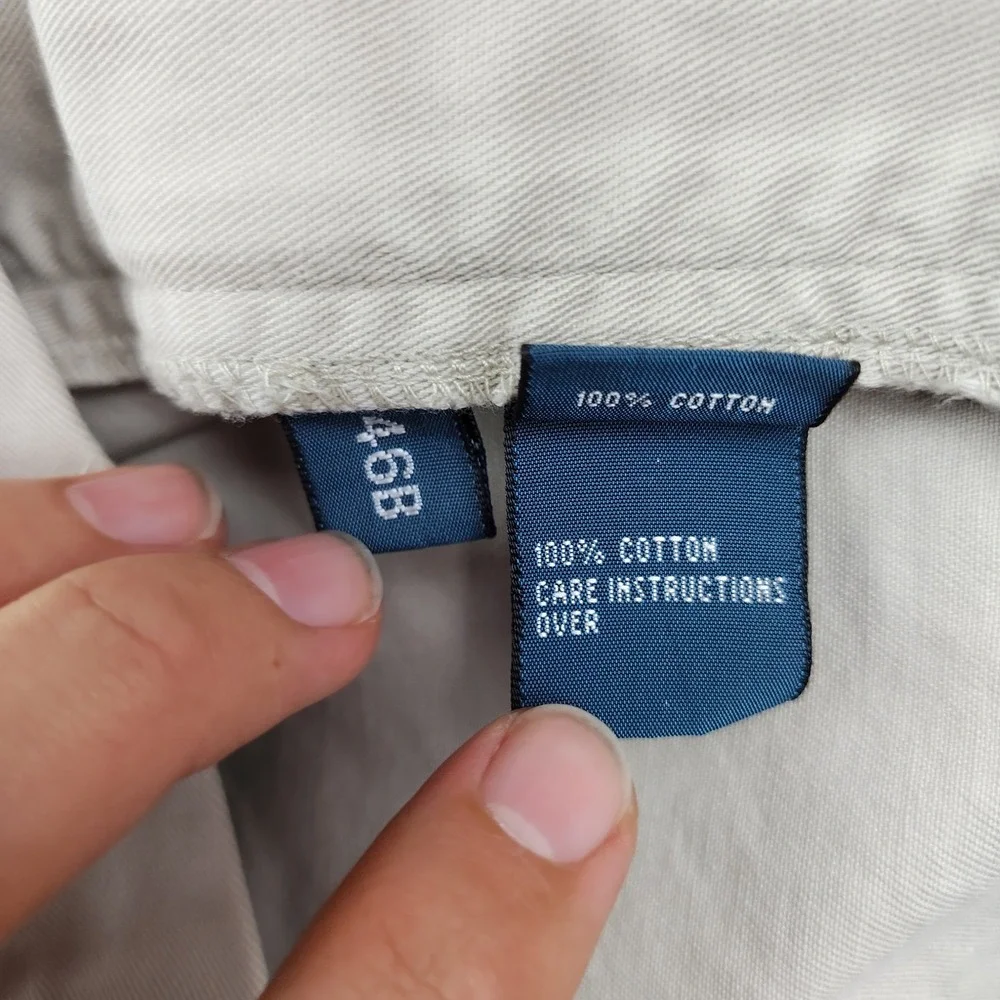 Polo Ralph Lauren Mens 46B Classic Fit Pleated Chino Shorts Beige Cotton Preppy
